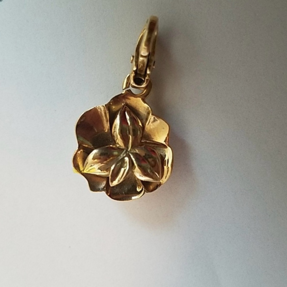 Chanel 18K Camellia Collection Charm Pendant